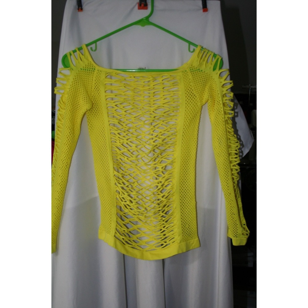 Two Hearts Distressed‎ Laddered Slash-Knit Top